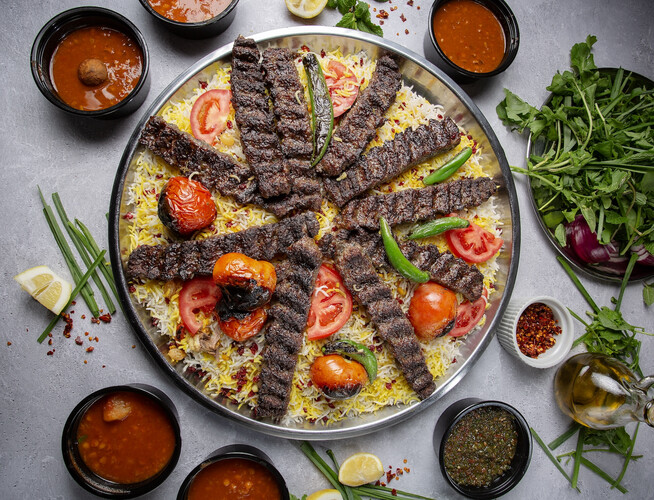 صينية عيش كباب كوبيدة