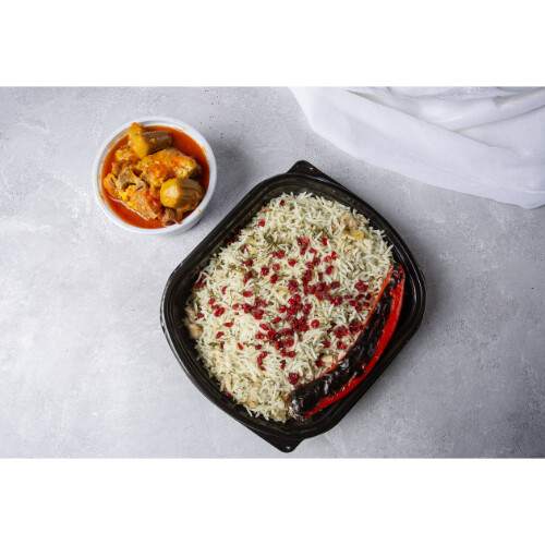 باقلا پلو مع مرق قيمة لحم