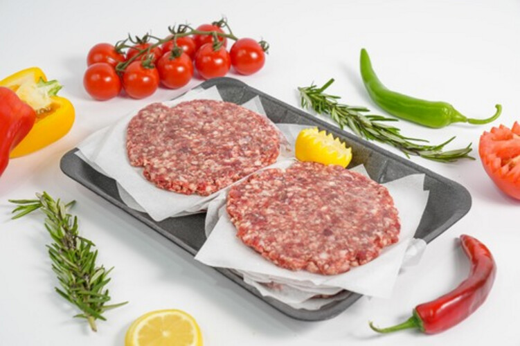 طبق برجر لحم كبير