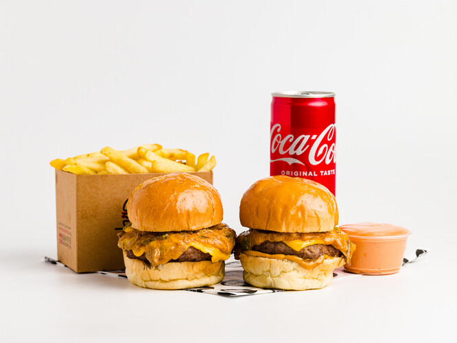 وجبه 2سلايدر لحم