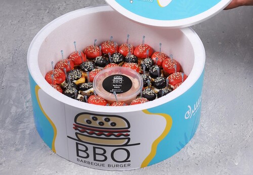 بوكس ميني برجر دائري