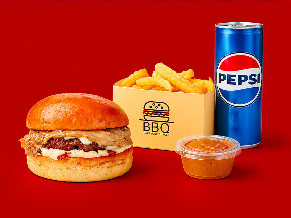 Beef Truffle Burger Meal