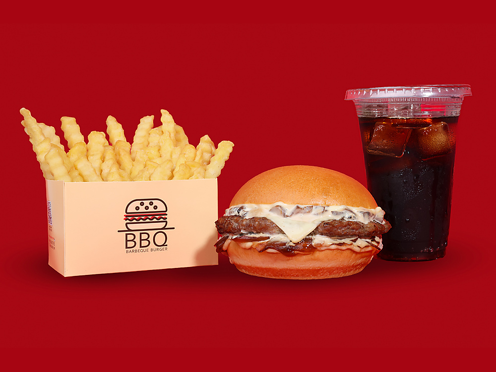 Mushroom Burger Meal