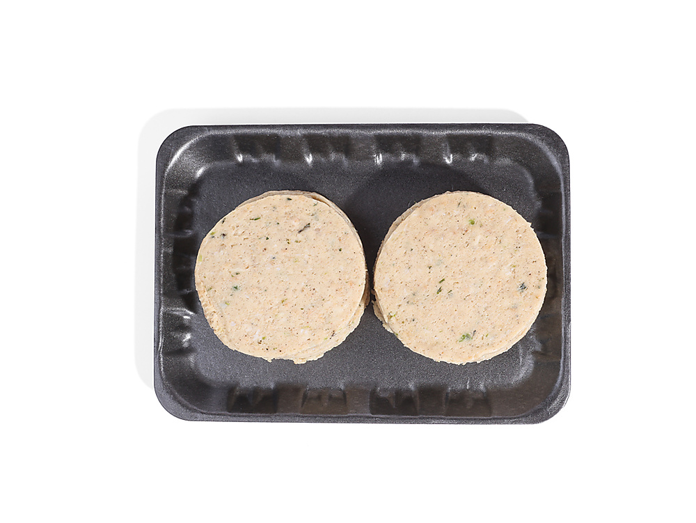 Large chicken burger platter