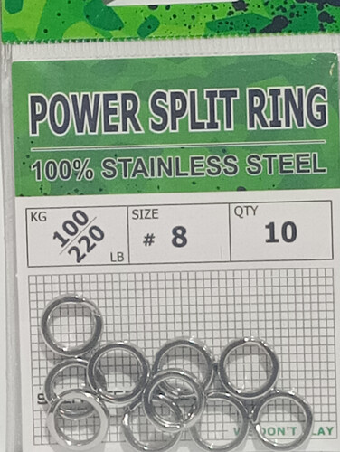 ليتما حلقة الطاقة من الفولاذ المقاوم للصدأ، مقاس 8