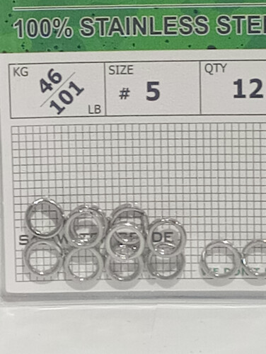 ليتما حلقة الطاقة من الفولاذ المقاوم للصدأ، مقاس 5