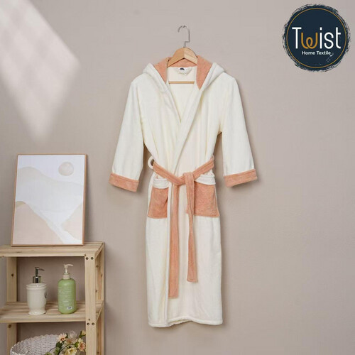 KIDS BATHROBE - OFF WHITE