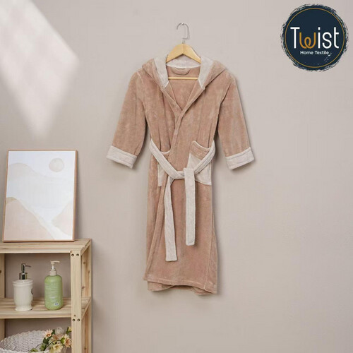KIDS BATHROBE - BEIGE