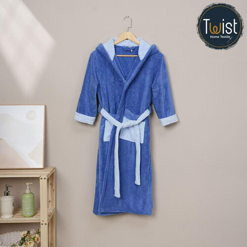 KIDS BATHROBE - BLUE