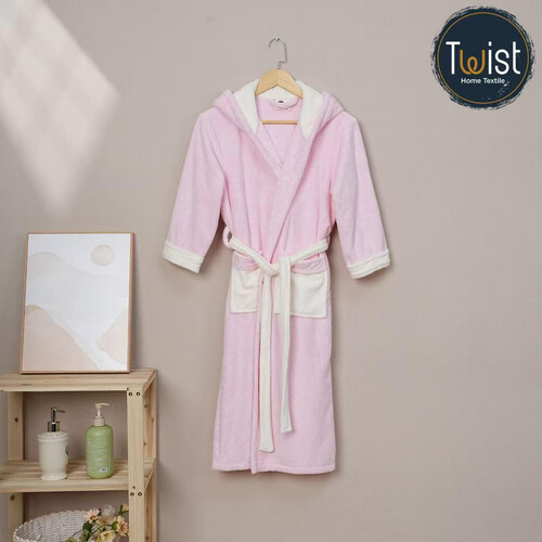 KIDS BATHROBE - PINK