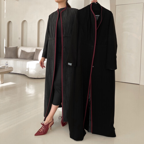 maroon line- black