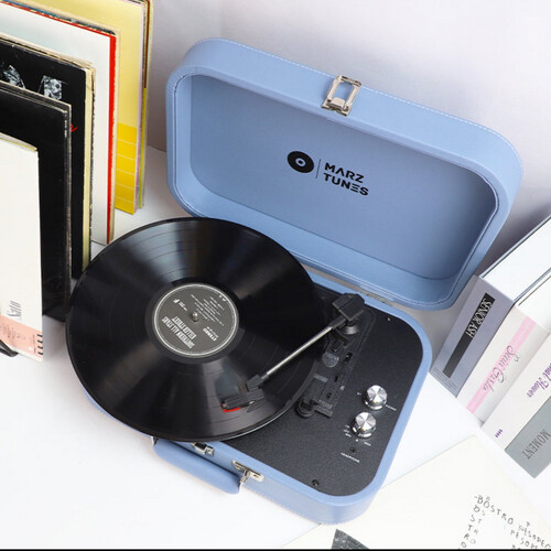 Portable Retro Record Player - RP-05 Blue