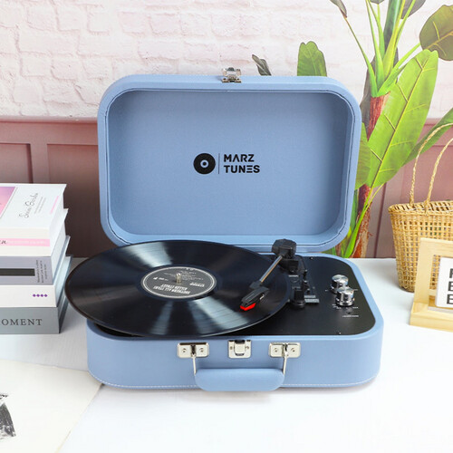 Portable Retro Record Player - RP-05 Blue
