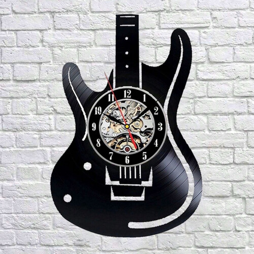 Vinyl Record Wall clock - Guitar