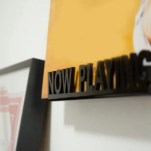 NOW PLAYING WALL STAND ( SMALL SIZE )