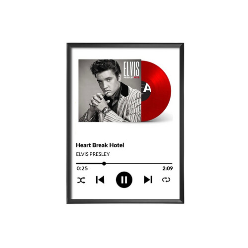 Elvis Presley - Frame with Hight Quality Canvas Materials Size 40 X 50