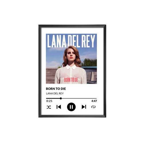 Lana Del Rey  - Frame with Hight Quality Canvas Materials Size 40 X 50