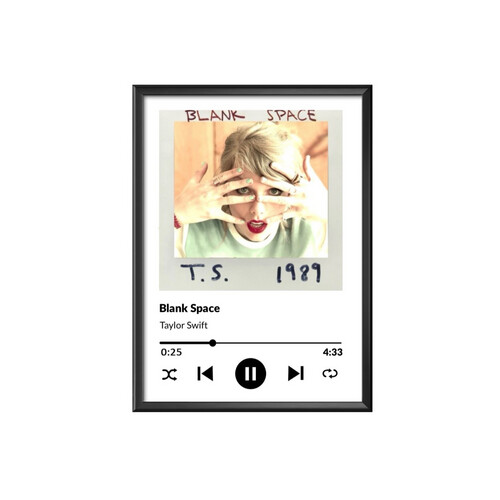 Taylor Swift  - Frame with Hight Quality Canvas Materials Size 40 X 50