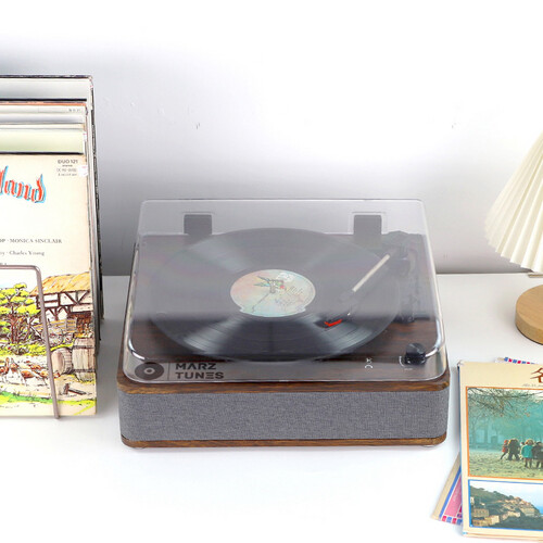 Retro Record Player with dust cover - RP-18