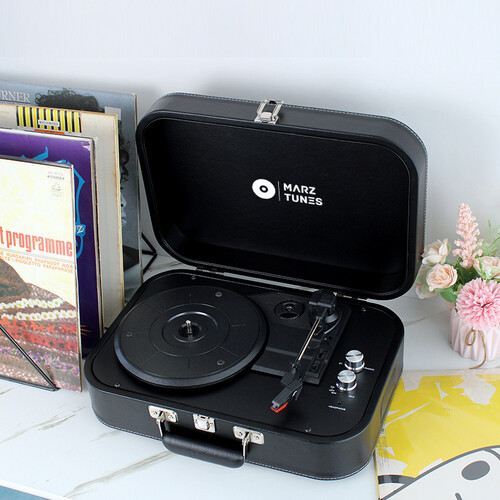 Portable Retro Record Player - RP-05 Black