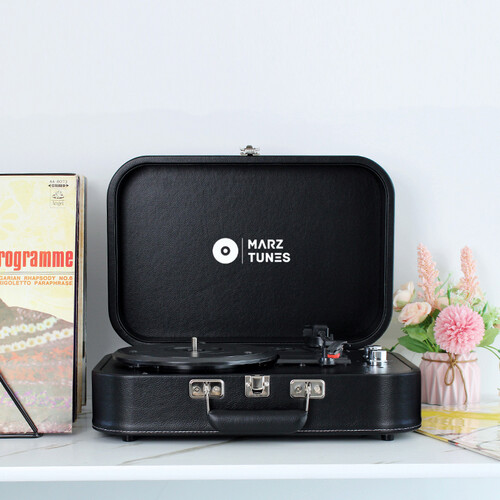 Portable Retro Record Player - RP-05 Black