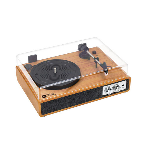Vinyl Record Player With Dust Cover
