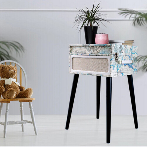 New ( Open Box ) Self Standing Retro Record Player
