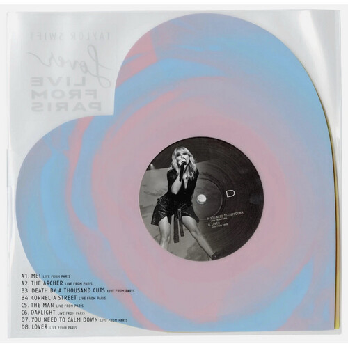 Taylor Swift -  Lover Live From Paris Heart Shaped 2025 Vinyl