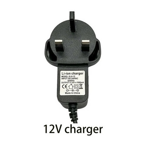 12V power Supply 1Amp, UK plug - Black