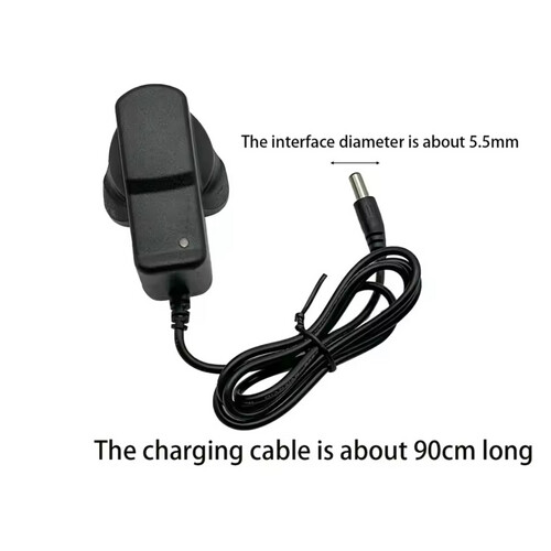 12V power Supply 1Amp, UK plug - Black