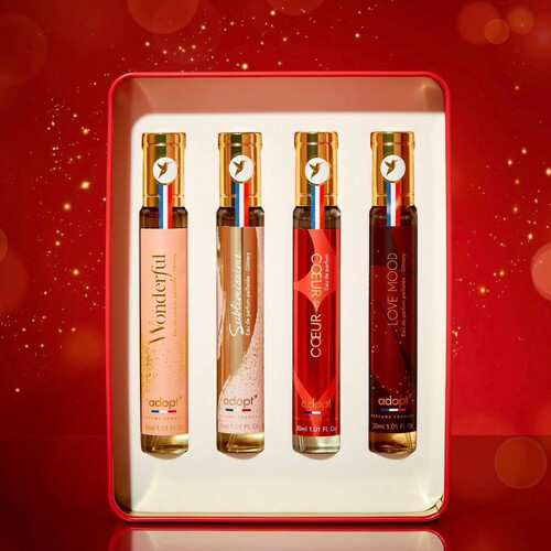 مجموعة   معدنية من 4 عطور30 مل