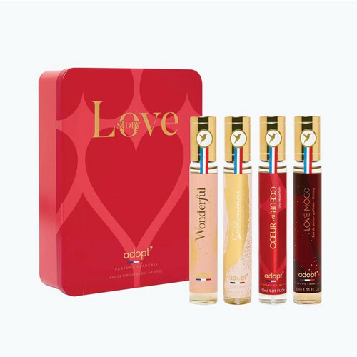 مجموعة   معدنية من 4 عطور30 مل