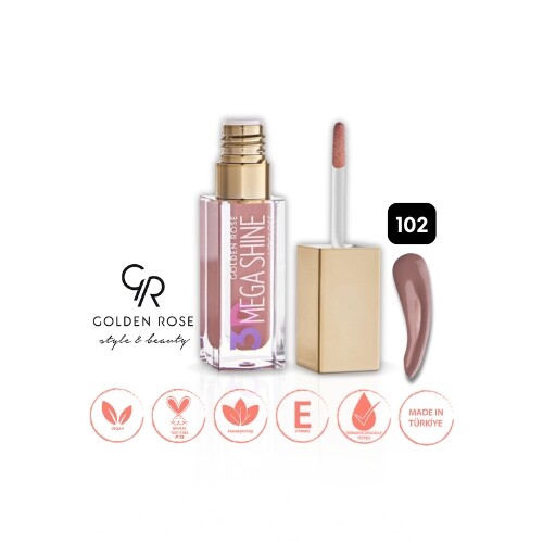 ملمع شفاه 3D ميجا شاين - 102 - ملمع شفاه ملون