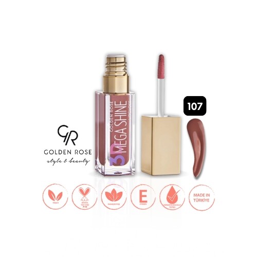 ملمع شفاه 3D ميجا شاين - 107 - ملمع شفاه ملون