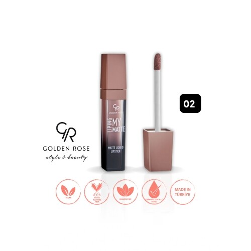 ليبينج ماي مات - 02 - أحمر شفاه سائل غير لامع