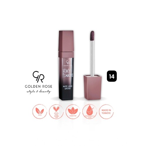 ليبينج ماي مات - 14 - أحمر شفاه سائل غير لامع