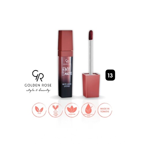 ليبينج ماي مات - 13 - أحمر شفاه سائل غير لامع