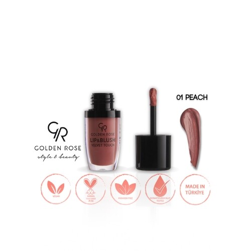 أحمر الشفاه وأحمر الخدود Velvet Touch - 01 Peach - أحمر الشفاه وأحمر الخدود