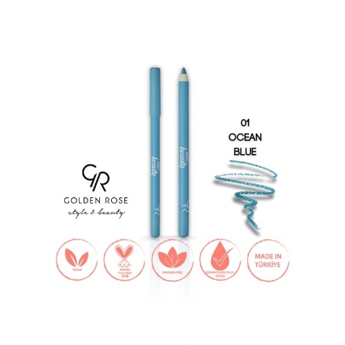 قلم تحديد العيون كولور بوب من مس بيوتي - 01 أوشن بلو - قلم تحديد العيون