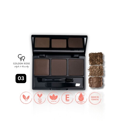 مجموعة تصفيف الحواجب - 03 بني غامق - مجموعة تصفيف الحواجب