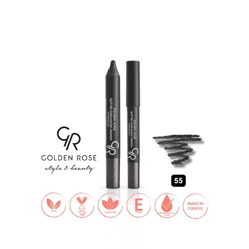 قلم تلوين ظلال عيون لامع مقاوم للماء - 55ميدنايت بلاك