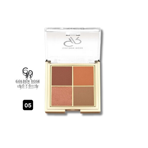 باليت ظلال عيون كواترو - 05 ريد بريك - لوحة ظلال عيون رباعية