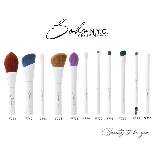 مجموعة فرش مكياج نباتية 11 قطعة