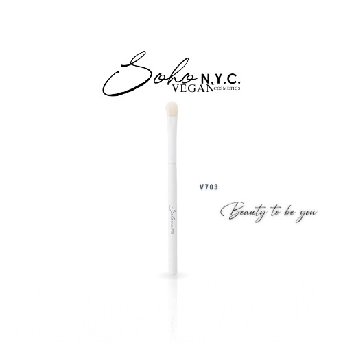 فرشاة تظليل مسطحة نباتية- V703- مقبض خشبي 15 سم