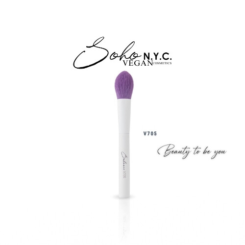 فرشاة مكياج مسطحة بمقبض خشبي - V705 - 15 سم