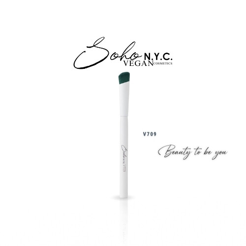 فرشاة كونسيلر نباتية-V709- مقبض خشبي 14.5 سم