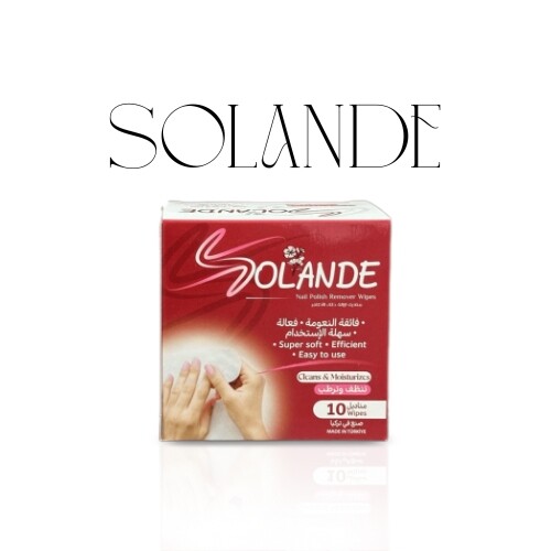 مناديل مزيل طلاء الأظافر - SOLANDE
