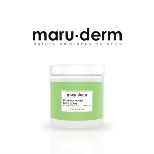 تقشير الجسم بماء الأرز | حمض ألفا هيدروكسي + حمض الهيالورونيك 250 مل