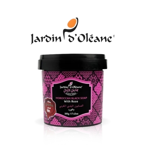 صابون أسود بالورد 500 غرام