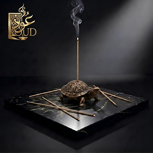 Small bronze turtle-shaped incense burner